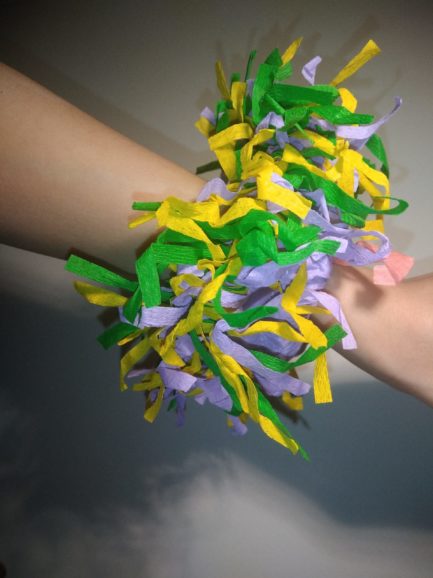 Bracelet crépon multicolores