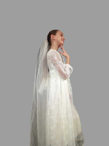 Robe de mariée avec voile CM