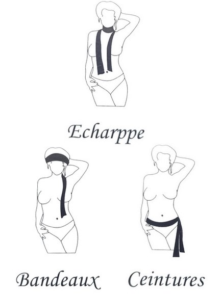 Echarpe / bandeau / ceinture