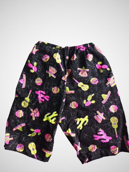 Bermuda noir motif mexique